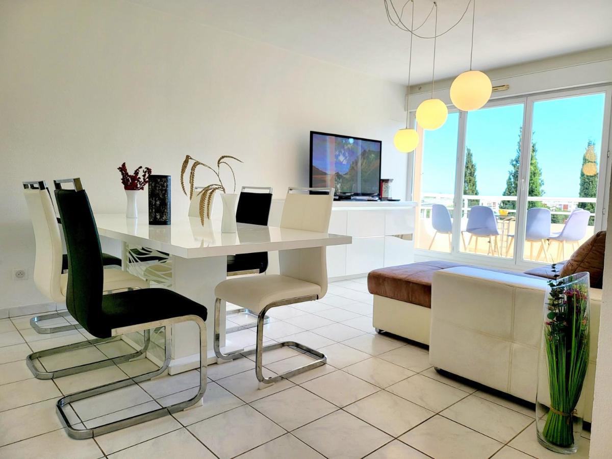 Appart Luxueux 3 Pieces, Piscine, Mer, Terrasse Cannes Exterior photo